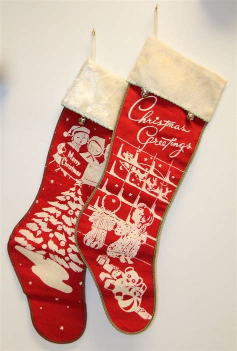 Welcome To Threaded And A Dig Through The Archives Vintage Christmas Stockings Vintage