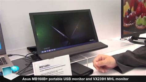 Asus Mb168b Portable Usb Monitor Asus Vx239h Mhl Monitor Youtube