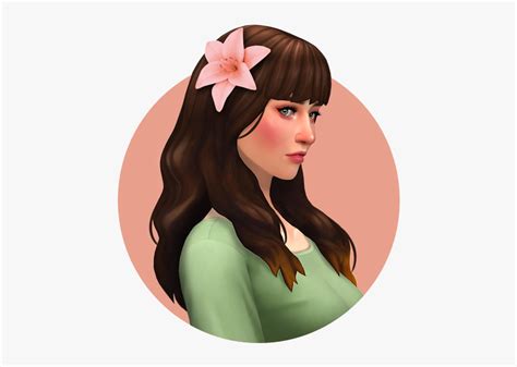 Sims 4 Flower Hair