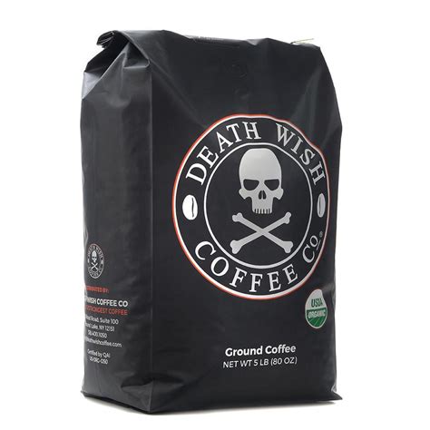 Death Wish Coffee Ground Coffee 5lb Bag