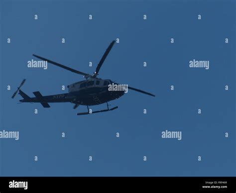 New York City Police Helicopter Stock Photo Alamy