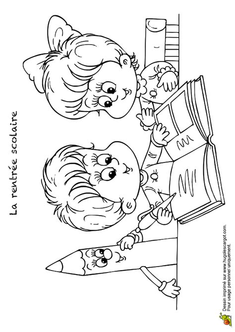 Coloriage Rentrée Scolaire Revision