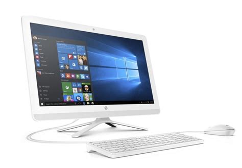 Hp White All In One Desktop Computer Hp 24 G016