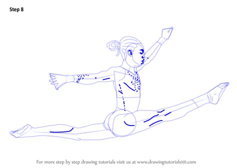 Welcome to dragoarts free online drawing tutorials for kids and adults. Learn How to Draw a Gymnast (Other Occupations) Step by ...