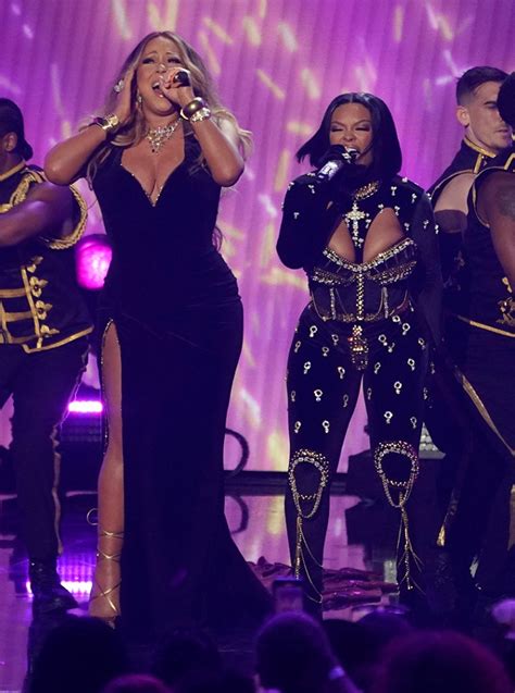 Mariah Carey Performs In Sparkling Gown And Gold Sandals At Bet Awards Footwear News
