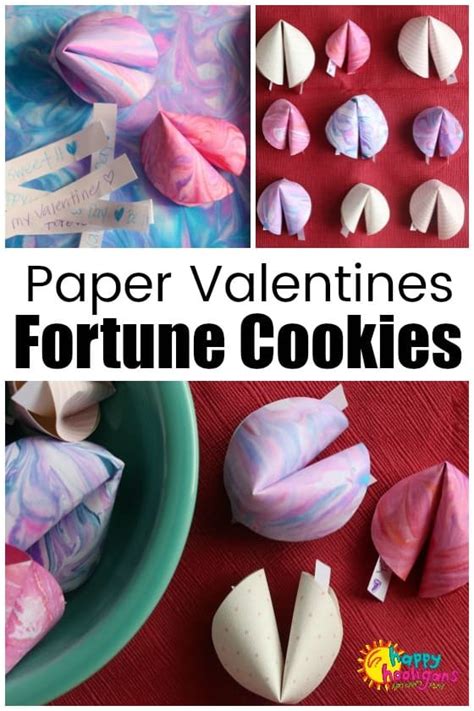 Valentines Paper Fortune Cookies For Kids To Make Happy Hooligans