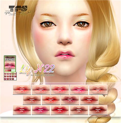 Sims 4 Ccs The Best Lips And Eyes By Tifa