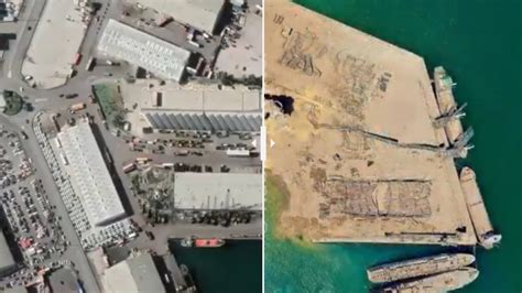 Veja o antes e o depois do porto de Beirute local da explosão no