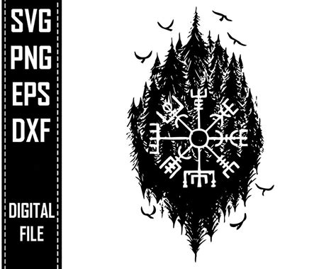 Viking Symbol Svg Nordic Viking Svg Yggdrasil Svg Veg