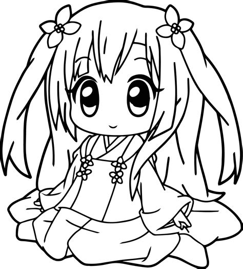Here is a collection of 20 anime coloring sheets for your children. Cute Coloring Pages - Best Coloring Pages For Kids