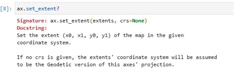 Python Extent In Cartopy Stack Overflow