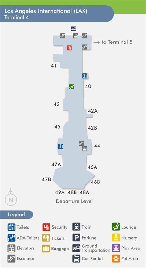 Lax Terminal 4 Map