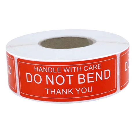 Promo Do Not Bend Handle With Care Fragile Thank You Stickers Transport