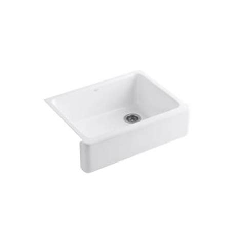 This 33 ivy farmhouse sink has a two bowls to easily accommodate your dishes. KOHLER Whitehaven Undermount Farmhouse Apron-Front Cast ...