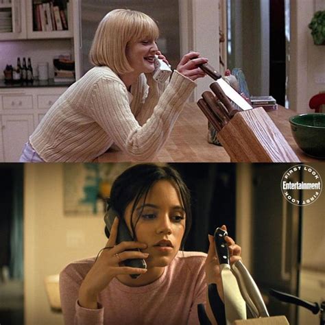 Drew Barrymore Scream 1996 Y Jenna Ortega Scream 2022 Coincidencias