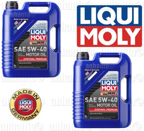 Liqui Moly 10 Liters 5W-40 Premium Synthoil Full Synthetic Motor Oil Germany | eBay