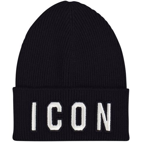 Dsquared2 Blackwhite Icon Beanie Hat Caps And Hats From Brother2brother Uk