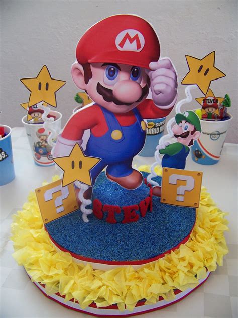 Super Mario Bros Centerpiece Mario Bros Party Super M