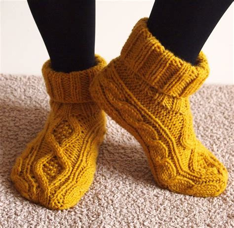 Slipper Socks And Boots Knitting Knitting Patterns Crochet Slippers Adult Free Pattern