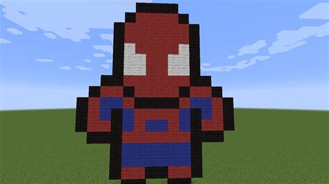 Pixel Art Spider Man Minecraft Pixel Art Pixel Art Art