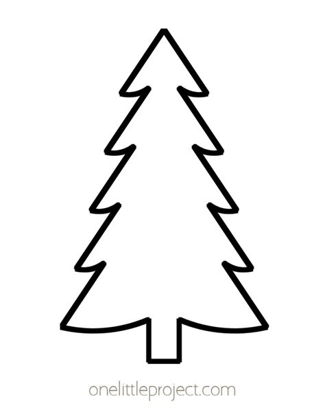 Christmas Tree Template Free Printable Christmas Tree Outlines
