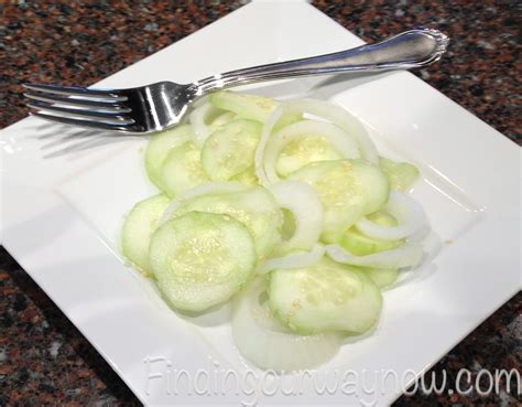 Marinated Cucumber Salad Recipe Finding Our Way Now