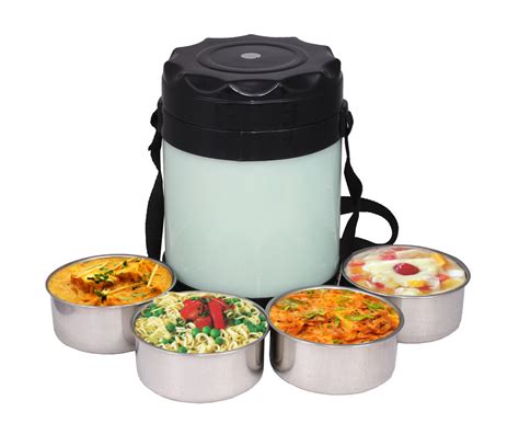 Nova Hot Case Lunch Box 23 And 4 Container Insulated Tiffin