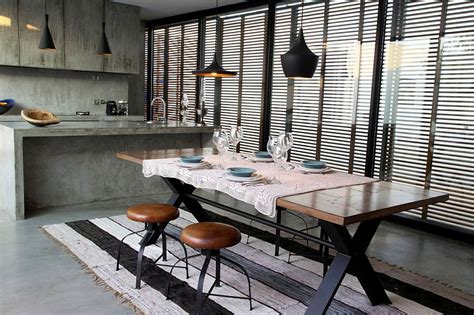 28 Chic Industrial Dining Room Designs Decorating Ideas Design