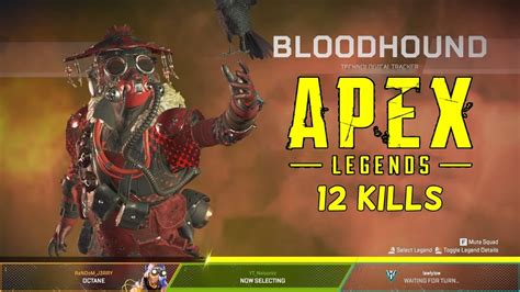 Apex Legends Bloodhound Gameplay 12 Kills Win No Commentary Youtube