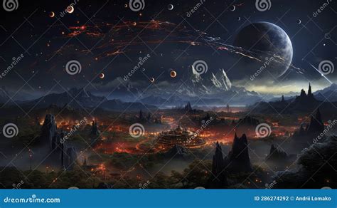 Cosmic Odyssey: Exploring the Universe. Generative AI Stock