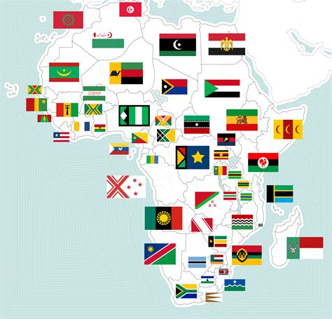 Alternate Flag Map Of Africa Vexillology
