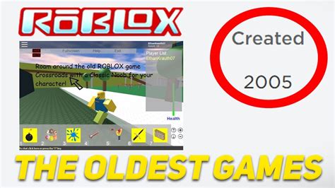 Top 10 Oldest Roblox Games Ever Youtube