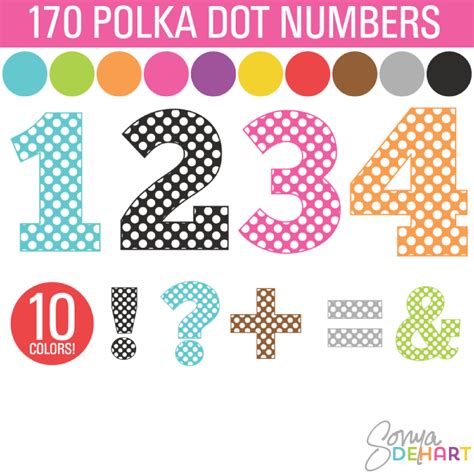 Pink And White One Polka Dot Number Clipart 20 Free Cliparts Download