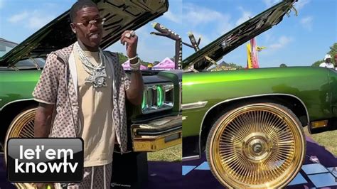 Corey Pritchett Had On Some Crazy Jewelry At The Rick Ross Car Show And Also Brought Some Crazy