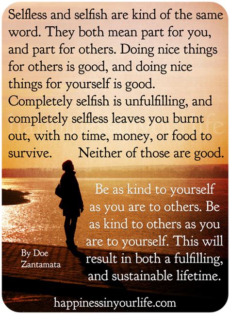 Quotes About Selfishness And Selflessness Quotesgram