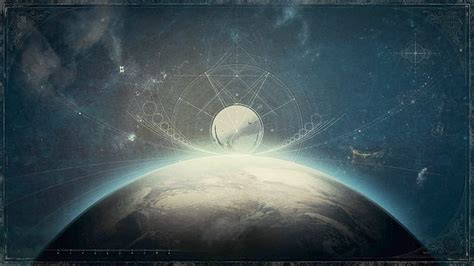 Hd Wallpaper Space Destiny Video Game Earth Sun Wallpaper Flare