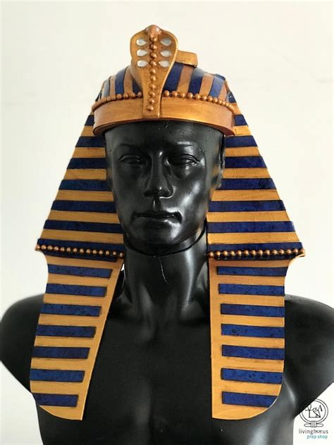 Ancient Egyptian Pharaoh Tutankhamun Crown Nemes Crown Etsy India