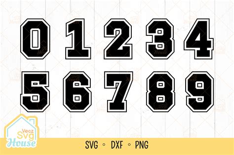 Sports Jersey Font Numbers Svg Gr Fico Por Veczsvghouse Creative Fabrica