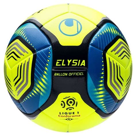 The technology of thermo bonding. Uhlsport Football Elysia Ligue 1 Hi-Vis 2019/20 Match Ball - Fluo Yellow/Metallic Blue | www ...