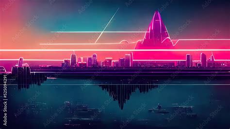 Cityscape Synthwave Retrowave City Colorful Background 4k Wallpaper