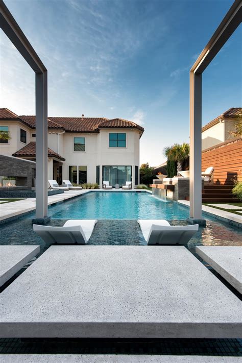 Pool With Lounge Chairs And Pavers Hgtv