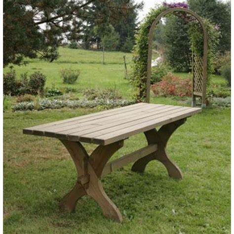 In southwold, garden furniture meant plain wooden benches and tables, like the emily 4 seater wooden benches dining set. Buy Amazonas, Nowy Targ Rectangular Garden Table