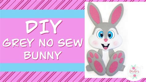 Grey Bunny No Sew Wreath Attachment Diy Youtube