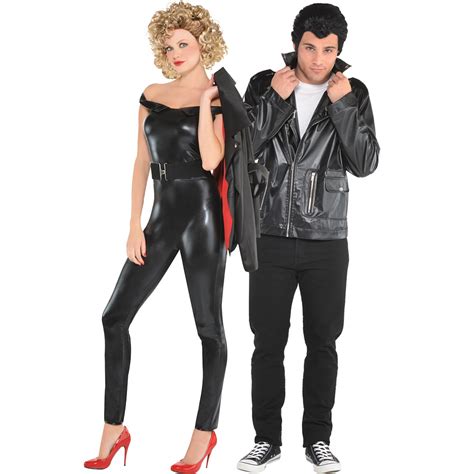 Grease sandy sandy grease outfit grease outfits grease costumes grease live couple halloween costumes for adults. Adult Sandy Greaser & T-Bird Couples Costumes - Grease ...
