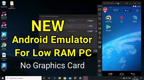 This android emulator was created solely for gambling and allows windows users to simply play the matches in. New Android Emulator For Low RAM PC - No Graphics Card ...