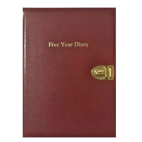 Fy86sc Classic Five Year Diary Pre Order Charfleet Book Bindery
