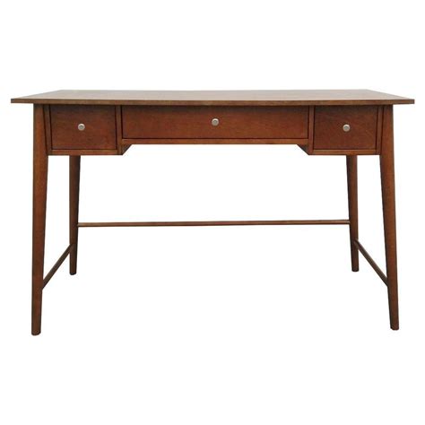Amherst Wood Writing Desk With Drawers Brown Project 62 Writing