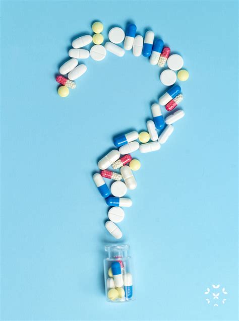 Pills In A Question Mark Vert Kaleidoscope Fighting Lupus