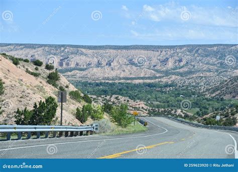 High Road To Taos Scenic Byway from Santa Fe, New Mexico Stock Photo