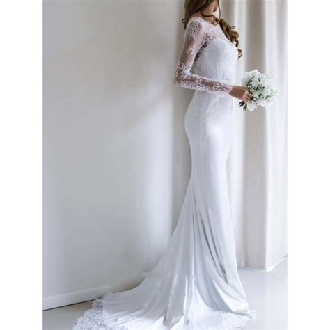 Ericdress Long Sleeves Lace Mermaid Wedding Dress Ericdress Com